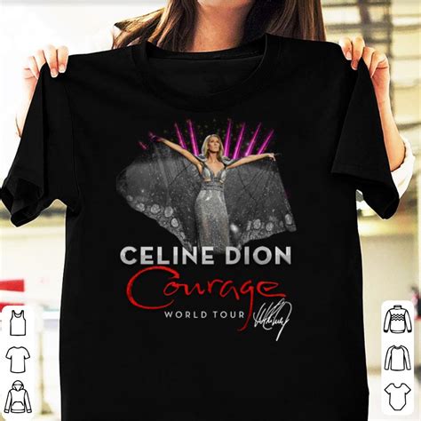 Official Celine Dion Courage World Tour shirt - Kutee Boutique