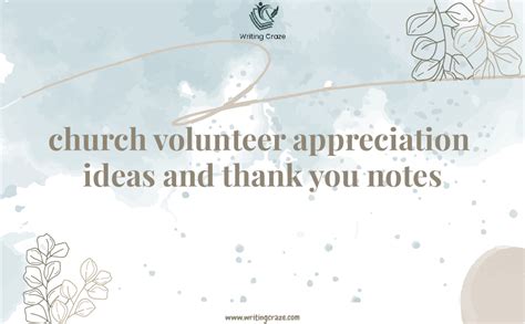 91+ Church volunteer appreciation ideas and thank you notes