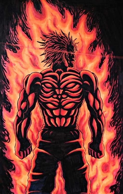 Fire Baki Hanma, baki manga HD phone wallpaper | Pxfuel