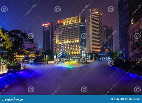 Night View at the River of Life Kuala Lumpur, Malaysia Editorial Stock ...