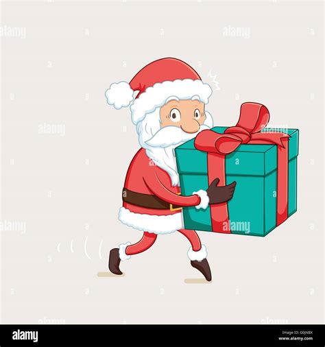 Sneaking Santa Claus Stock Vector Image & Art - Alamy