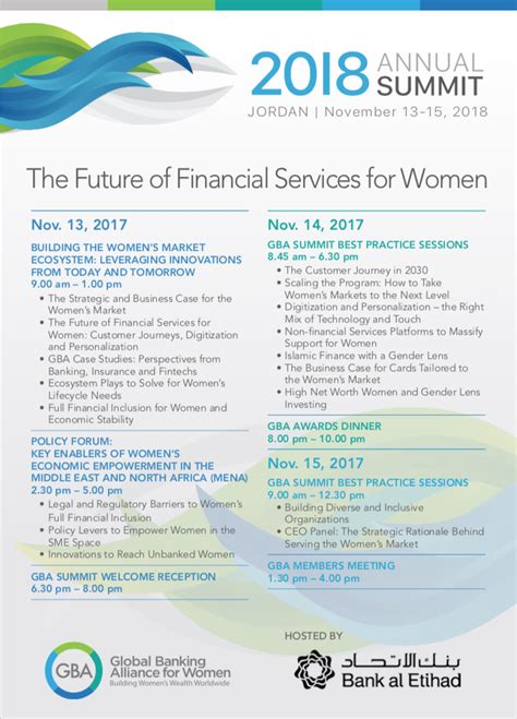 Preliminary Summit Agenda | Financial Alliance for Women