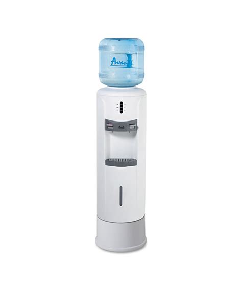 Hot and Cold Water Dispenser, 12 3/4" dia. x 39h, Ivory White