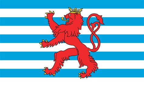 Variant Flag of Luxembourg that has become increasingly popular due to ...