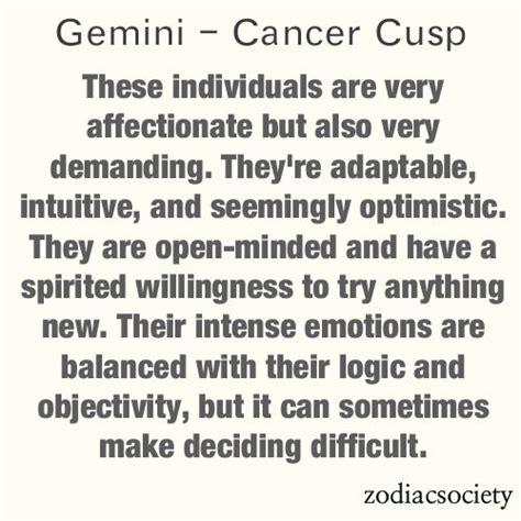 Zodiac Society | Cancer gemini cusp, Gemini and cancer, Cancer zodiac facts