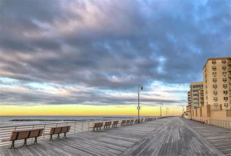 Long Beach boardwalk Photograph by Adam Mordetsky