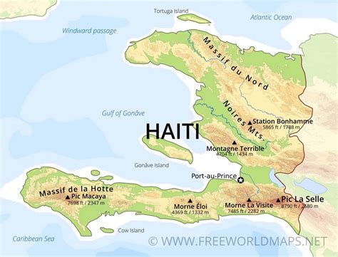 Physical Map Of Haiti - Tyler Texas Zip Code Map