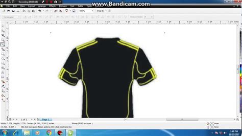 cara mendesain baju dengan coreldraw x4 - YouTube