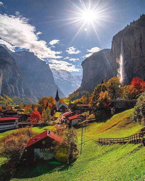 The Valley of 72 waterfalls 💦 Lauterbrunnen, Switzerland | Switzerland ...