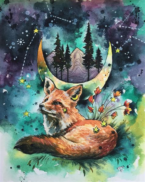 The Forest Guide,8x10 Prints,Fox Art,Red Fox Prints | Fox art, Art ...