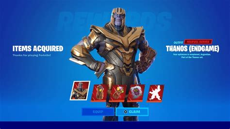 How To Get The Thanos Skin For FREE In Fortnite! (Thanos Endgame Bundle ...