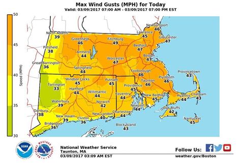 Massachusetts Weather: Strong winds to blow into Thursday afternoon ...