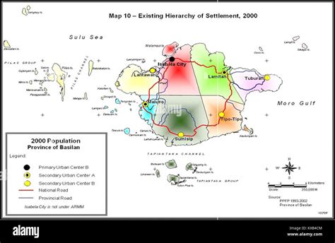 Basilan Political Map (as of 2000 Stock Photo - Alamy