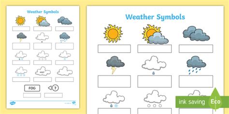 Weather Symbols For Kids