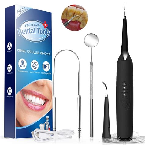 Buy Tartar Remover for Teeth, Portable 5 in 1 LED Plaque Remover ...