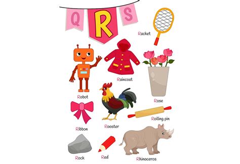 Words That Start With R - Learn R Words for Kids in English