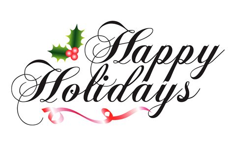 Happy Holidays Clip Art Free - ClipArt Best