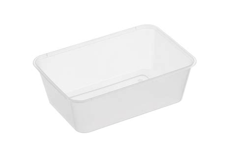 750ml plastic container rectangle – Take Away (118mm x 175mm diameter ...