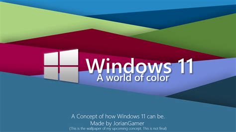 Windows 11 Concept - Wallpaper by JorianGamer on DeviantArt