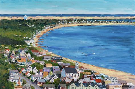 Colorful Provincetown Painting by Ann Gorbett