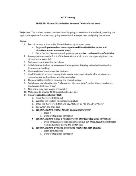 Pecs Phases Cheat Sheet