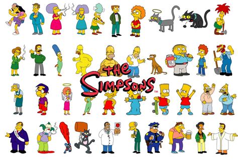 Los Simpsons personajes colección completa 44 imágenes - Etsy España