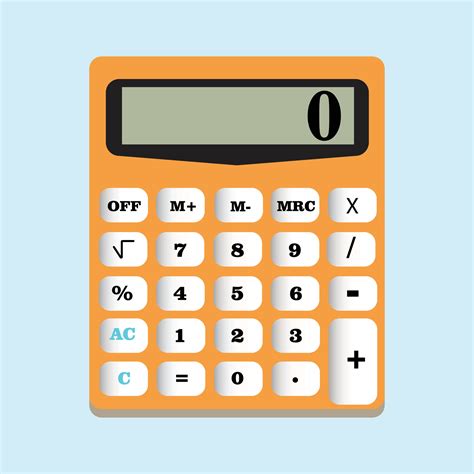 calculator flat design technology icon digital maths 8453577 Vector Art ...