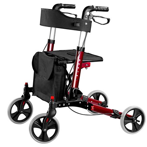 Buy Cocold Rollator Walker, Walkers for Seniors Four Wheels Stand Up ...