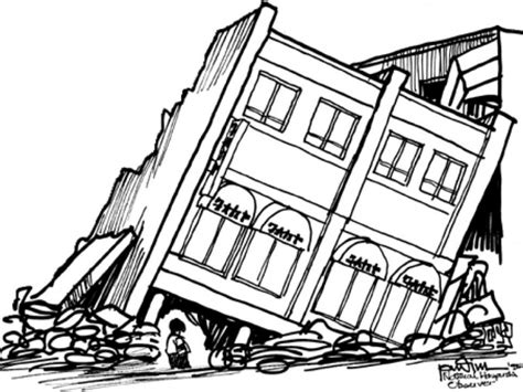 Earthquake Coloring Pages