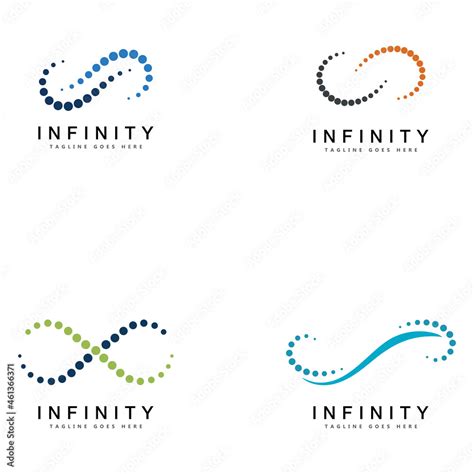 Infinity loop symbol logo icon design template. Vector color emblem ...