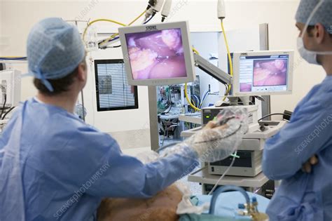 Ovarian cancer surgery - Stock Image - C016/4073 - Science Photo Library