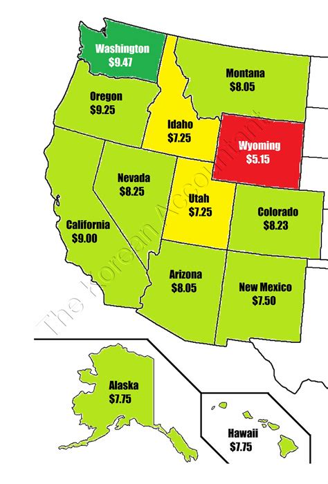 Map Of Western Region Us