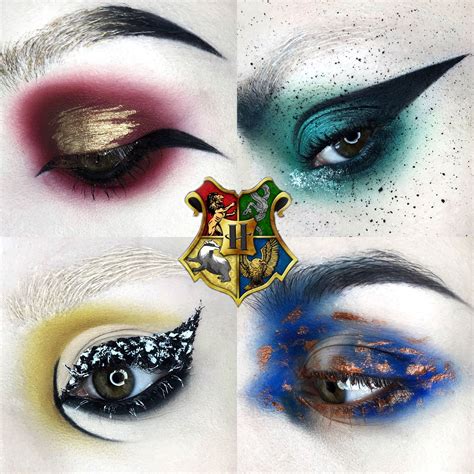 Halloween Makeup Ideas Harry Potter Hogwarts House Eye Makeup - The Art ...