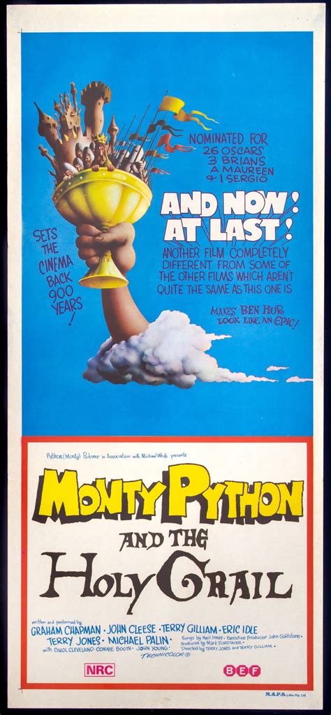 Monty Python & the Holy Grail (1975) Original Australian Movie Poster ...