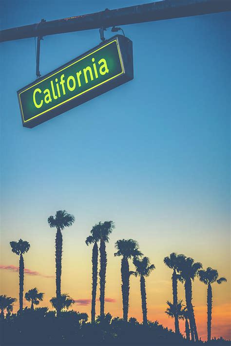 California Street Sign At Sunset Photograph by Mr Doomits - Fine Art ...