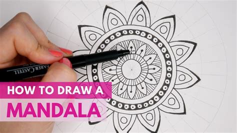 Mandala Drawing Easy Step By Step - The first step in how to draw a ...