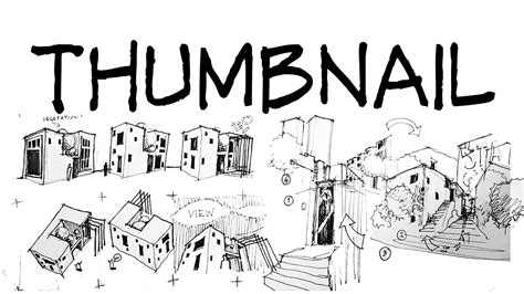 Thumbnail sketches - Architecture Daily Sketches - YouTube