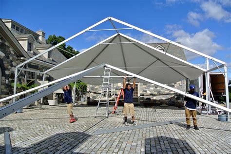 Setting Up a Frame Tent for a Party - The Martha Stewart Blog