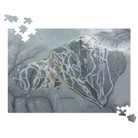 Lost Trail Montana Ski Trail Map Puzzle | Map puzzle, Montana ski ...