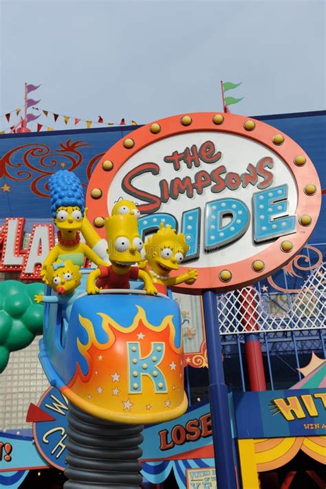 The Simpsons Ride at Universal Studios in Orlando Editorial Stock Image ...