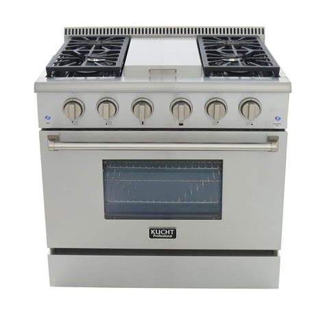 Kucht Pro-Style 36 in. 5.2 cu. ft. Natural Gas Range with Sealed ...