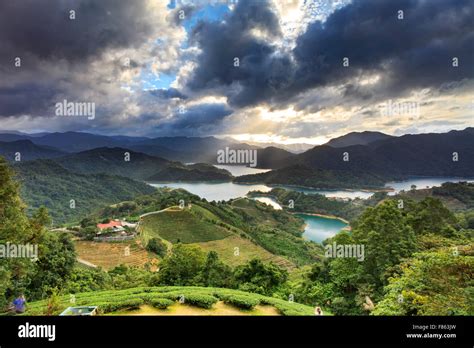 The Beautiful mountain sunset scenery Stock Photo - Alamy