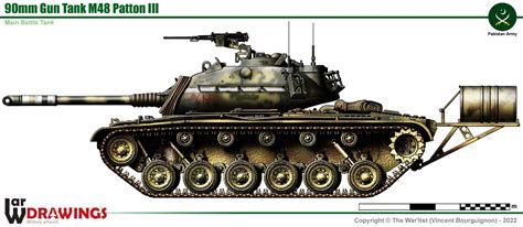 90mm Gun Tank M48 Patton III Main Battle Tank