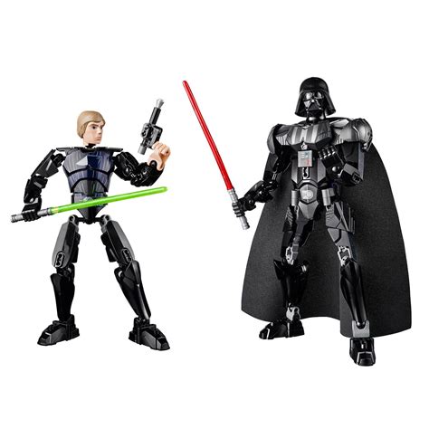 Lego Star Wars Buildable Figures, Luke Skywalker, Darth Vader Lego ...