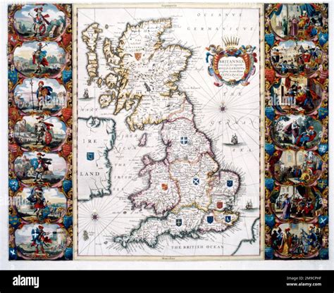 Anglo-Saxon Heptarchy Map of the Kingdoms of England Stock Photo - Alamy