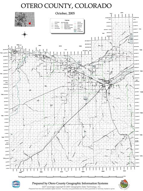 Otero County Map | Colorado map, County map, County