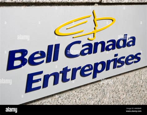 Bell Canada Enterprises logo at their offices in Montreal, Canada Stock ...