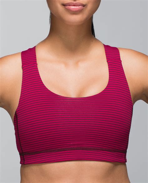 Lululemon All Sport Bra - Hyper Stripe Bordeaux Drama Bumble Berry ...