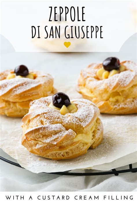 Zeppole di San Giuseppe are traditional Italian pastries made to ...