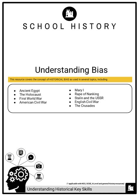 Understanding Bias In History Presentation, Lesson Plan & Worksheet